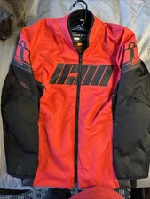 ICON Hooligan Riding  Jacket Red Size L