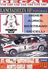 DECAL LANCIA DELTA INTEGRALE D.AURIOL R. MONTECARLO 1989 2nd (06)