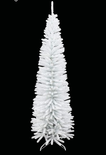 White christmas tree slim - christmas,