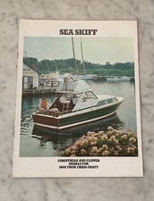 NOS Chris Craft 1968 Sea Skiff Corinthian & Clipper Models Catalog with Specs