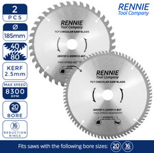 2 x TCT Circular Saw Blade