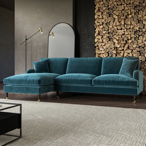 Seater sofa shaped - 4, velvet