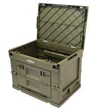 Kombat UK Military Folding Storage Box Green Storage Stackable Camping