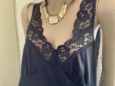 Vtg St Michael Black Silky