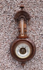 Carved Edwardian Aneroid