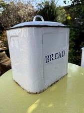 Large Vintage White Enamel