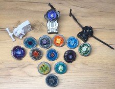 Beyblades Metal Fusion, COLLECTABLE/RARE, 12 assorted Beyblade's, plus launchers