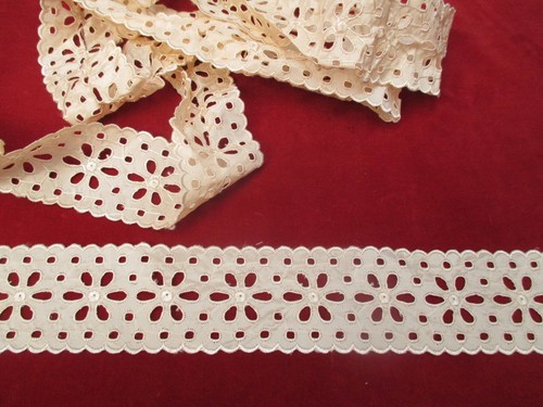 Antique victorian silk - antique, eyelet