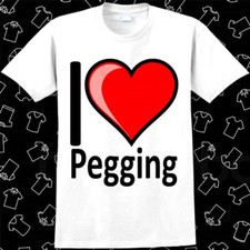 Rude I Love Pegging Secret Santa Valentines Gift T Shirt 1103
