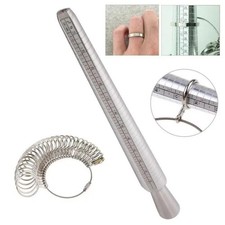 HOT Practical Ring Sizer Mandrel Stick & Finger Gauge Jewellery Set Tool Sizer