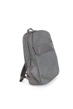 SUITSUPPLY Men's OS Grey Leather Backpack Adjustable Strap Detail *