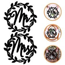 1 Set Mr Mrs Chair Signs Wooden Sign Wedding Signs For Ceremony And Reception
