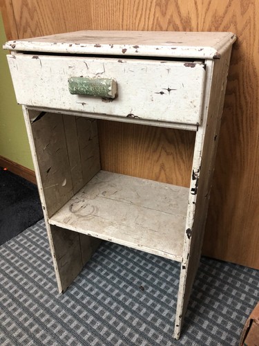 Vintage one drawer nightstand - one, nightstand/