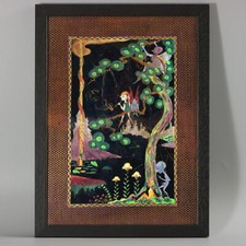 Wedgwood Fairyland Lustre 'Elves in a Pine Tree' Plaque