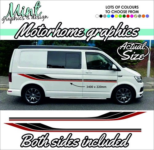 Motorhome graphics stripes - motorhome,