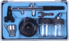 Siphon Feed Dual Action 0.35Mm Airbrush Kit Tool Air Brush for Makeup Cake Art 