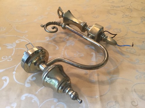 Vintage brass electric - , wall