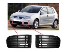 NEW FOR VW GOLF V MK5 03-08 FRONT BUMPER LOWER FOG CORNER GRILLE LEFT+RIGHT PAIR
