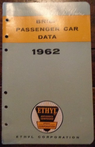 1962 ethyl passenger car - 1962, data