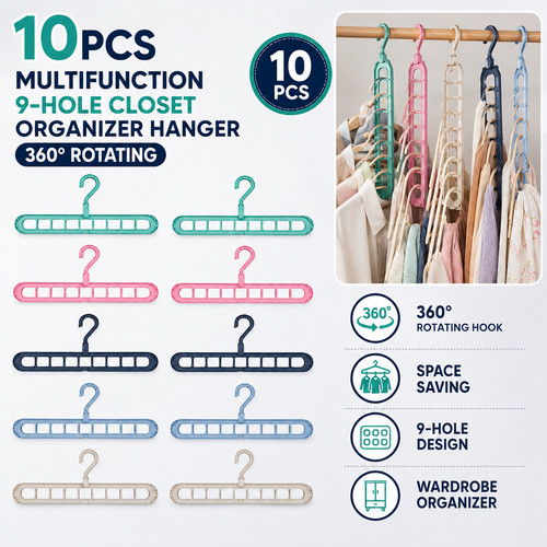 10x clothes hanger - clothes, holes