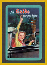 184 Vintage Advert "Let Exide & Drydex See You Home" Single Card Circa 1950's