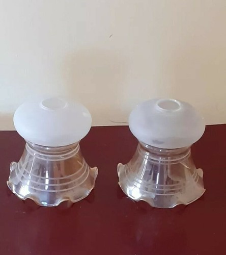 Two frosted glass shade - two,