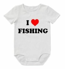 BABY Romper I Love Fishing Dad Grandpa Shimano Boat Fish Fathers Day 