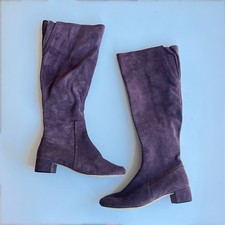 Vintage Purple Suede Leather