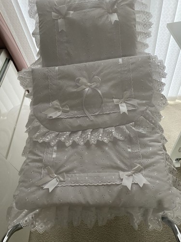 Babies white coachbuilt pram - babies,