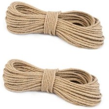 100% Pure Natural Jute Hessian Rope Cord Twisted Garden Decking 10mm Thick