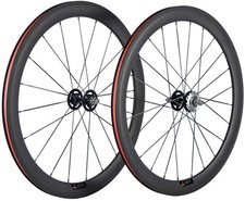 50mm Clincher Carbon Wheels Bicycle Track Bike Wheels Fixed Gear Carbon Wheelset