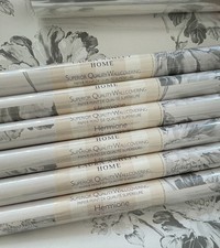 LAURA ASHLEY HERMIONE OFF WHITE/CHARCOAL WALLPAPER one roll 
