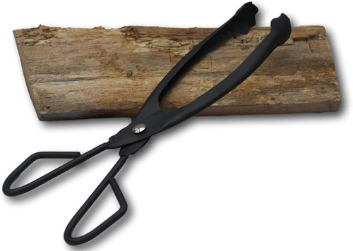 Inglenook black fire - fire, tongs