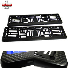 2x Matte Black Genuine Carbon