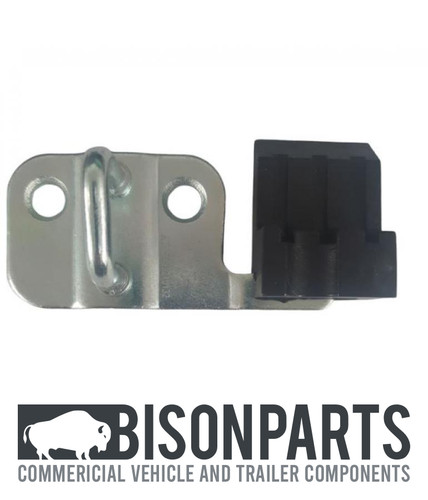 Rear door lower latch striker - door,