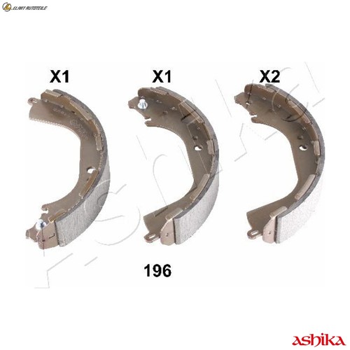 Brake shoe set 196 for - set, 55-01-196