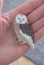 Acrylic Owl bird brooch