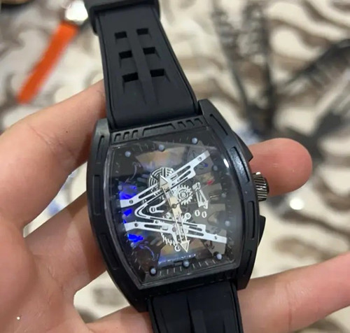 Skeleton analogue watch - skeleton,