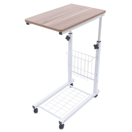 Bed side table wheels hospital - table,
