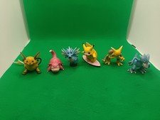 Original Vintage TOMY 1999  Pokemon Figures Pikachu And Friends x5