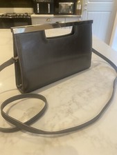 Peter Kaiser Germany Clutch Bag Detachable Strap Silver