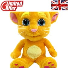 Interactive Plush Ginger Cat -