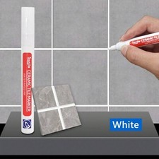 *GROUT PEN* REVIVES & RESTORES TILE GROUT ANTI-MOULD WHITE BLACK GREY SILVER UK