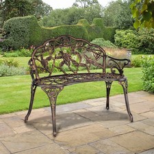 38.5"Cast Aluminium Bench