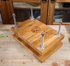 Handmade Oak Wood Bookbinding Press Book Repair Binding Clamping Wood Christmas