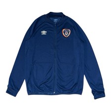 Umbro Republic of Ireland Track Jacket Mens L Navy Football Training Top FAI