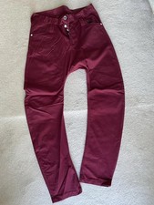 Humor Santiago Men's Burgundy Dropped Crotch Jeans 32 Waist