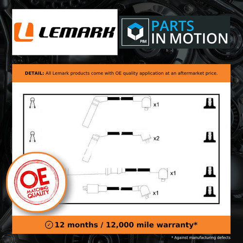 Leads ignition cables set - leads,