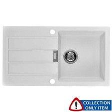Franke Sirius 1.0 Bowl White Tectonite Kitchen Sink & Waste *Grade B* "Graded"