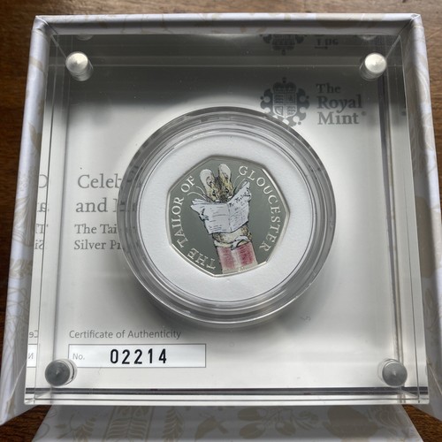 2018 silver proof 50p - silver,